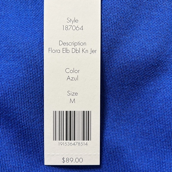 Foxcroft Cornflower Blue Open Front Cardigan with Fringe Hem  M - Picture 4 of 6